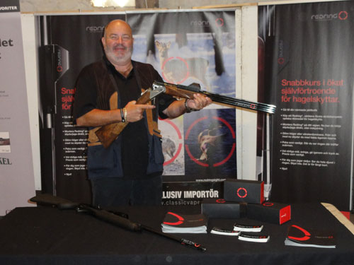 Tommy Larsson Classic Vapen (distributor for Sweden) was happy with the feedback from the consumers at Bosj&ouml;kloster Show.