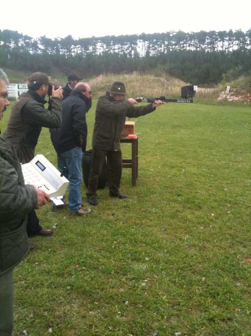 Wolfgang follows the shooters swing
